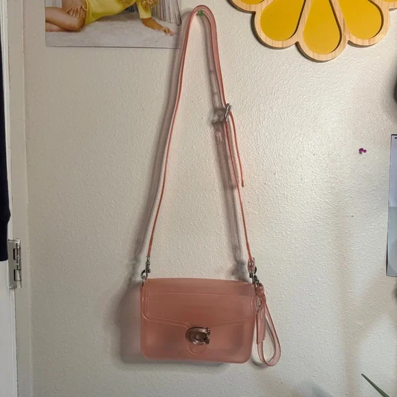 Coach Jelly Tabby Bag in Flower Pink/Silver
